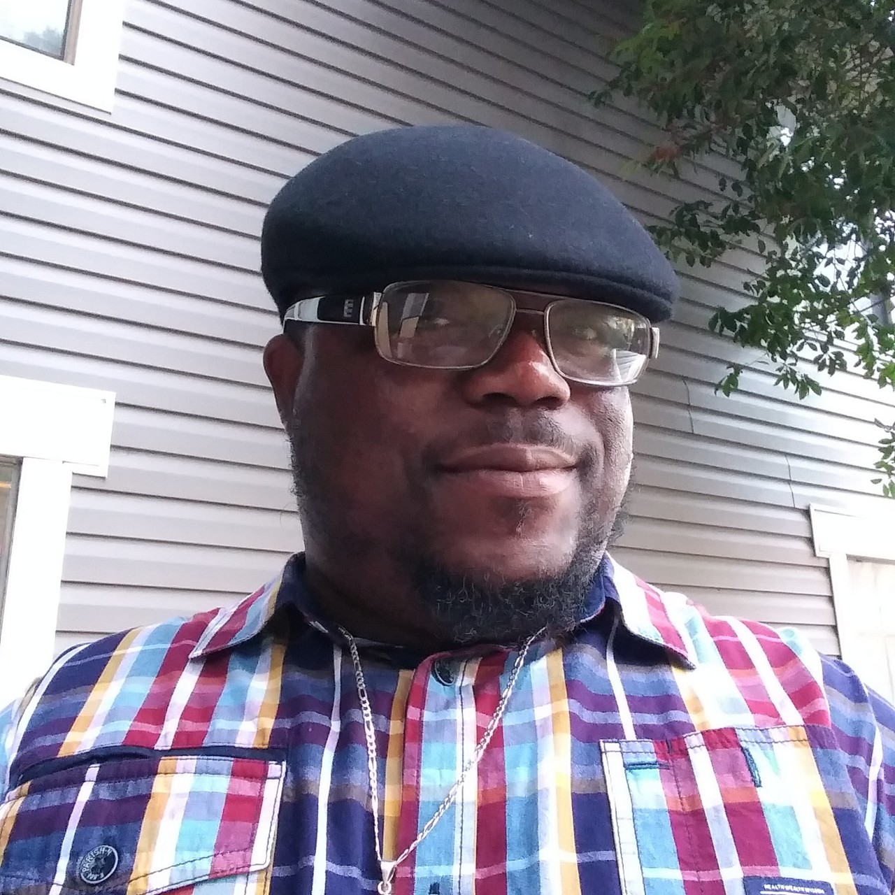 Man smiling outside